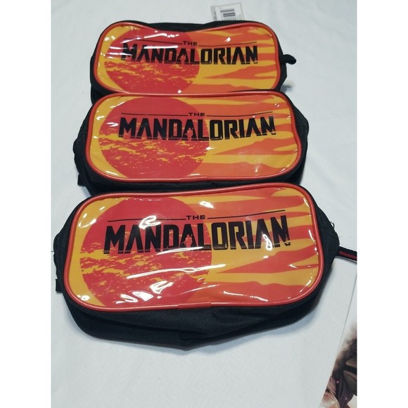 Disney Star Wars The Mandalorian Kids Gadget Case Pencil Case Lot Of 3 - Picture 1 of 5